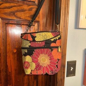 Vibrant Floral Crossbody Bag